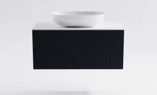 Тумба с раковиной Astra-Form М-40 4631177713644 90 см серый матовый